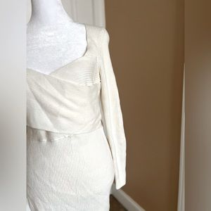 Abercrombie and Fitch Soft AF Cream Knit, Sweater Dress Size Large Petite